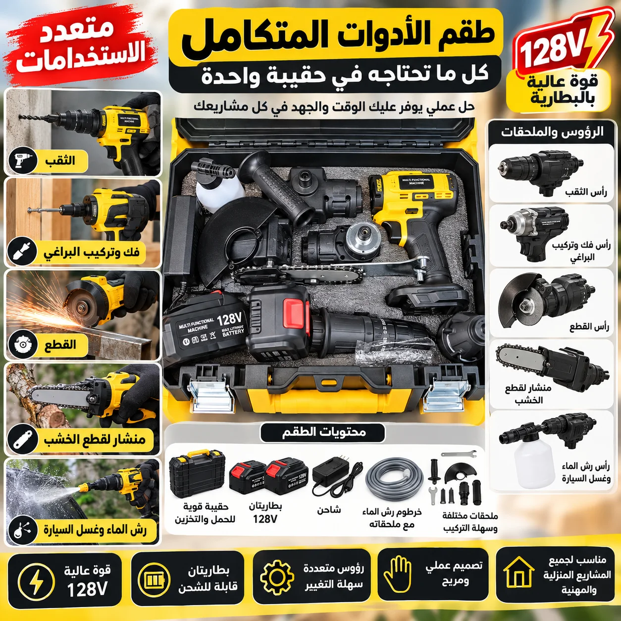 الأداة الكهربائية اللاسلكية متعددة الاستخدامات