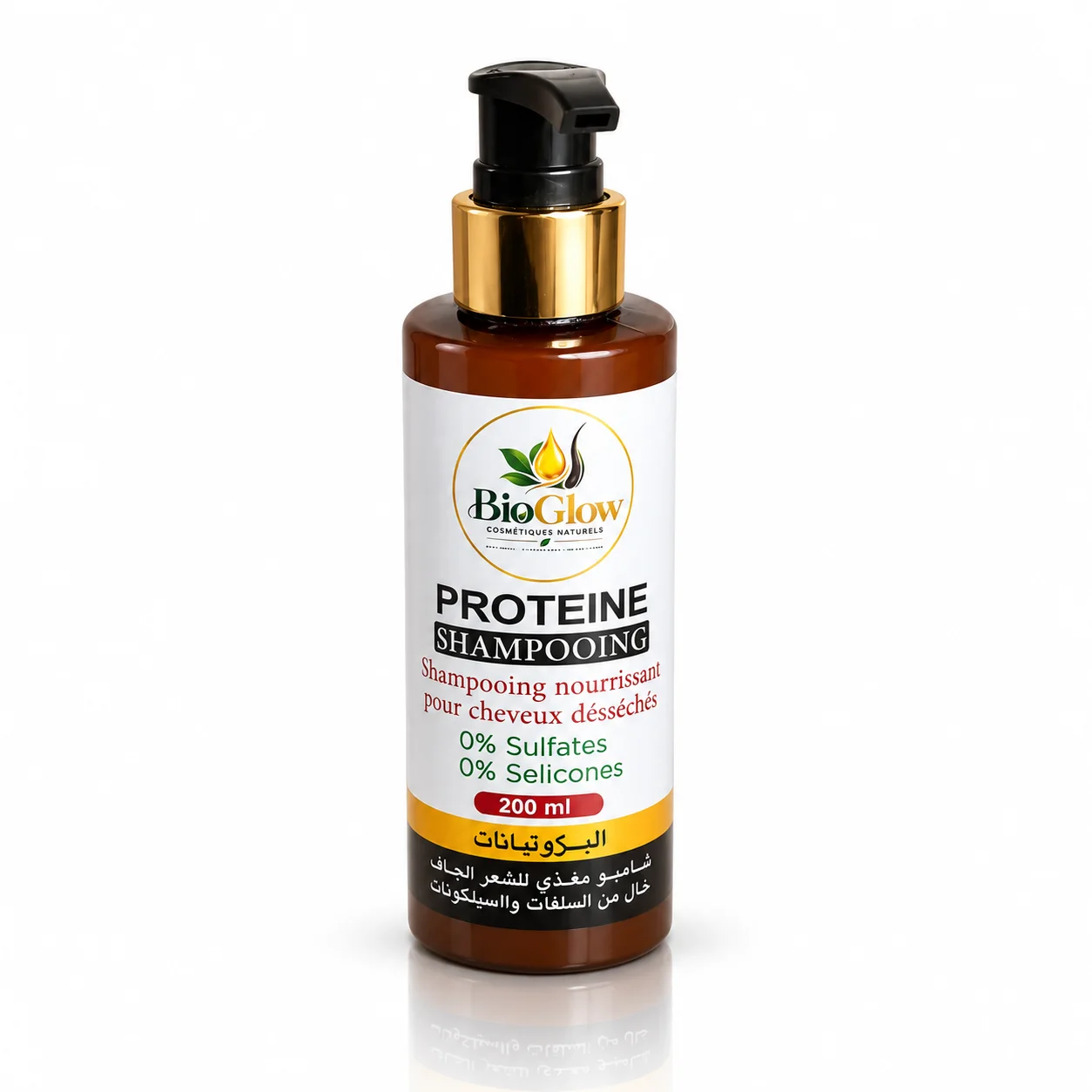 Shampooing Protéine Nourrissant BioGlow – 200 ml