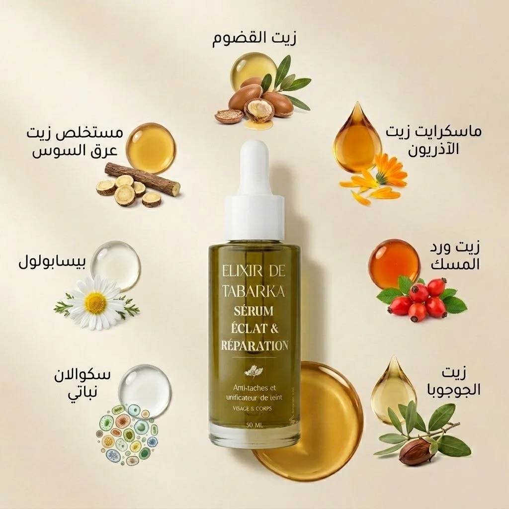 Elixir de Tabarka — Sérum Éclat & Réparation (50 ml)