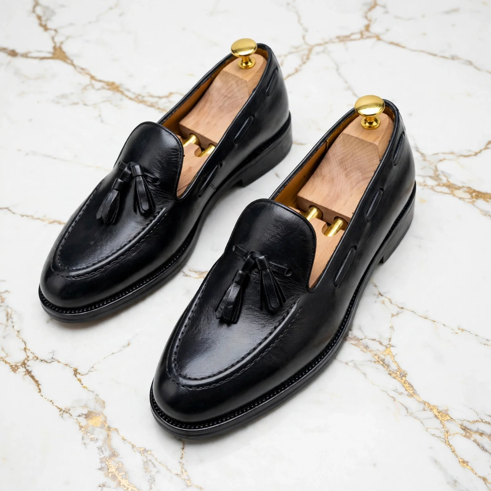 Berwick 8491 Mocassins en cuir noire