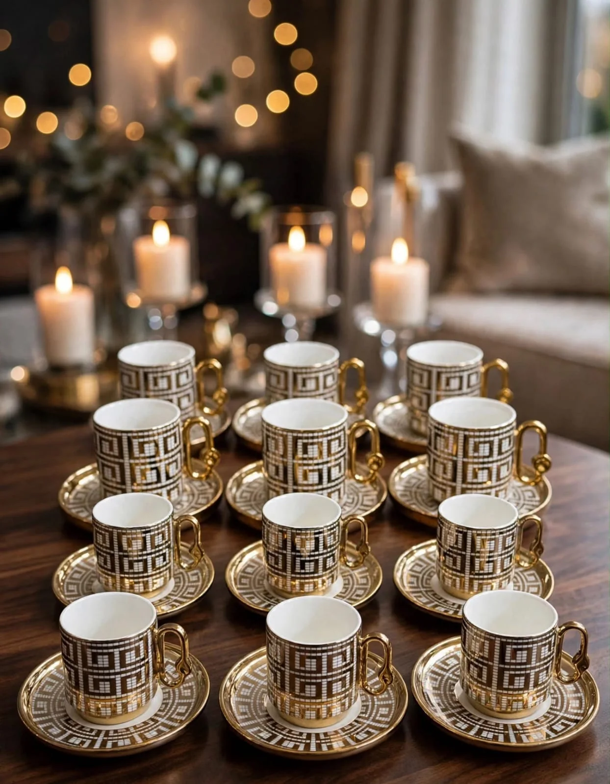 12 TASSE GOLD ROYAL
