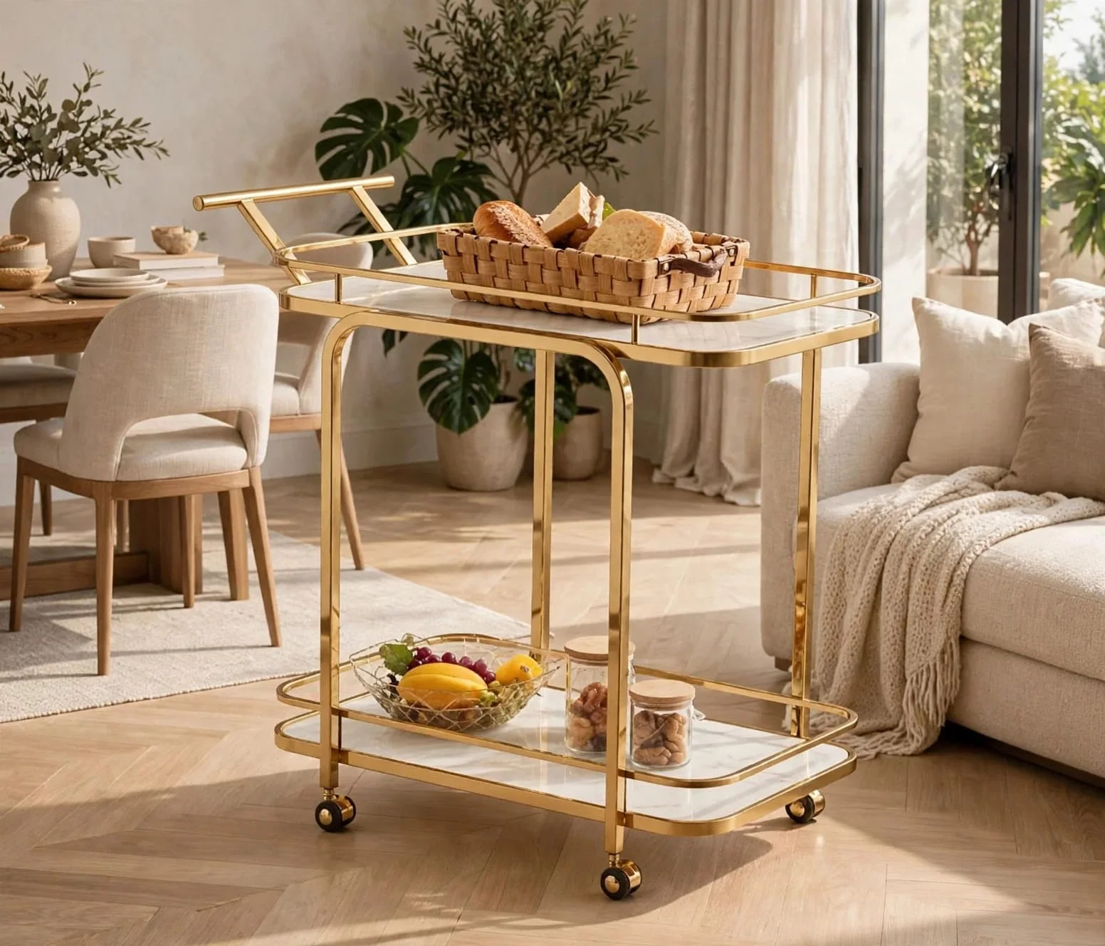 Desserte à Roulettes Luxe