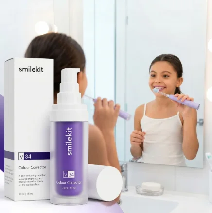 سيروم Smilekit V34 لتصحيح لون الأسنان وتبييضها