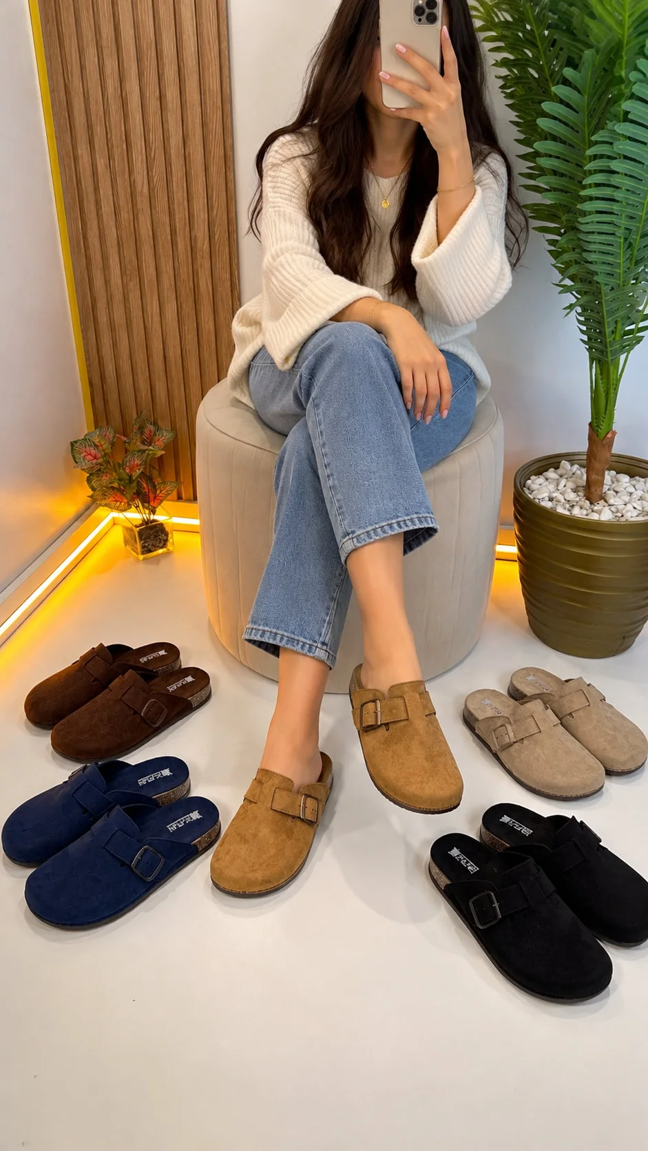 Sabot Femme Élégant – Suède Style