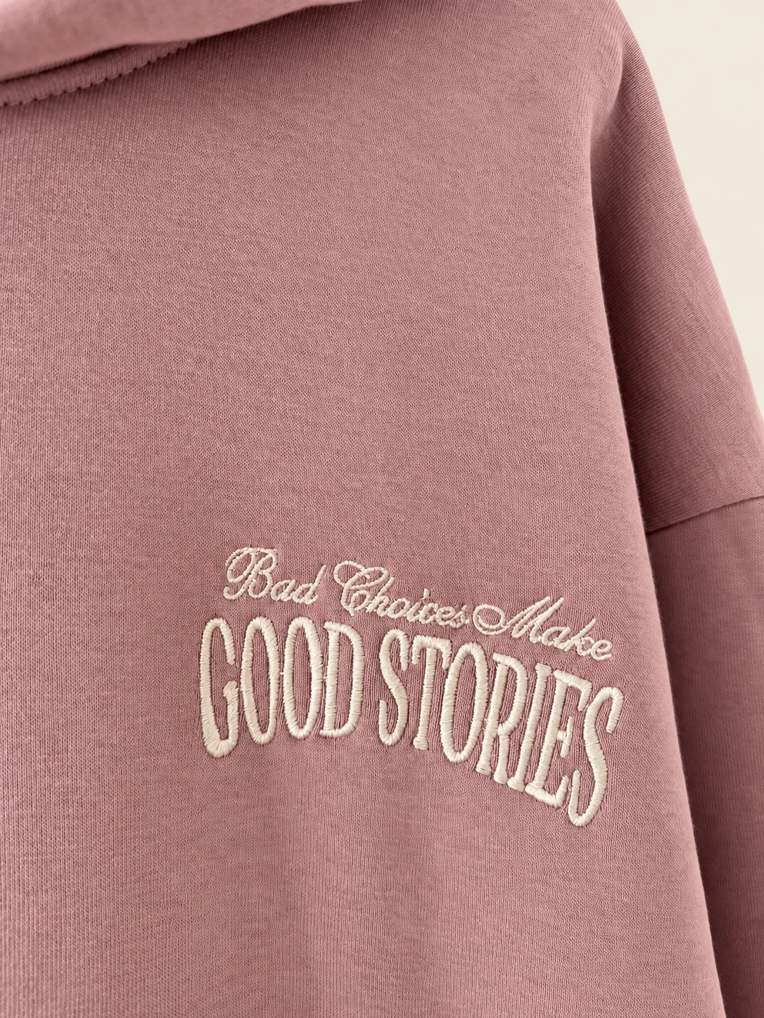 Rose mauve Hoodie - 5