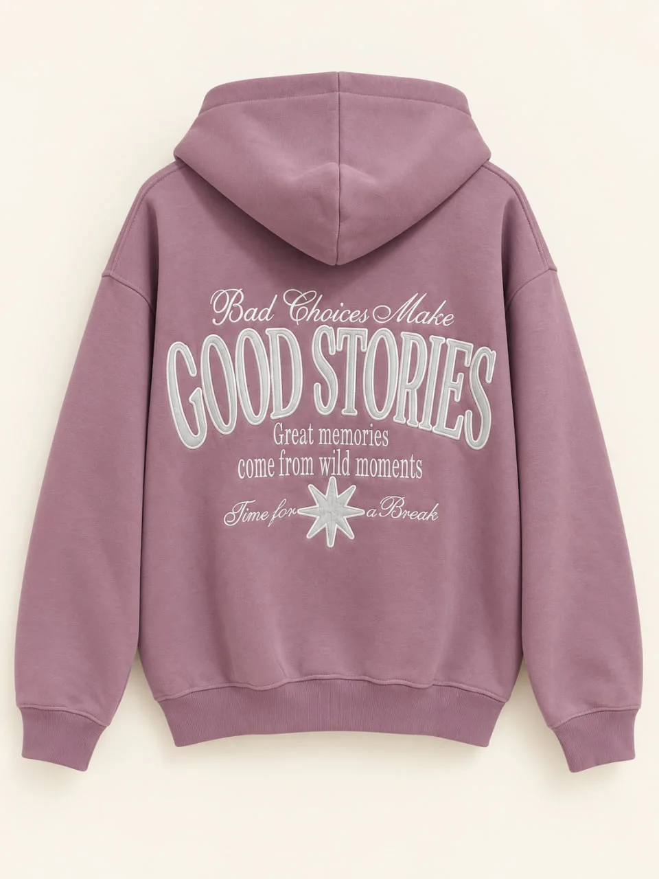 Rose mauve Hoodie - 4