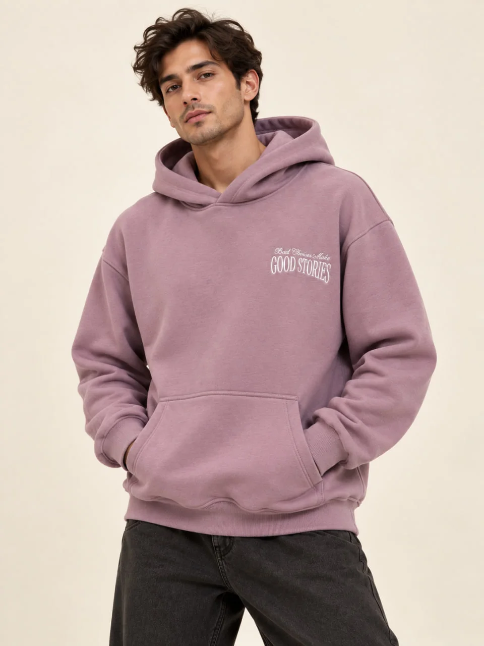 Rose mauve Hoodie