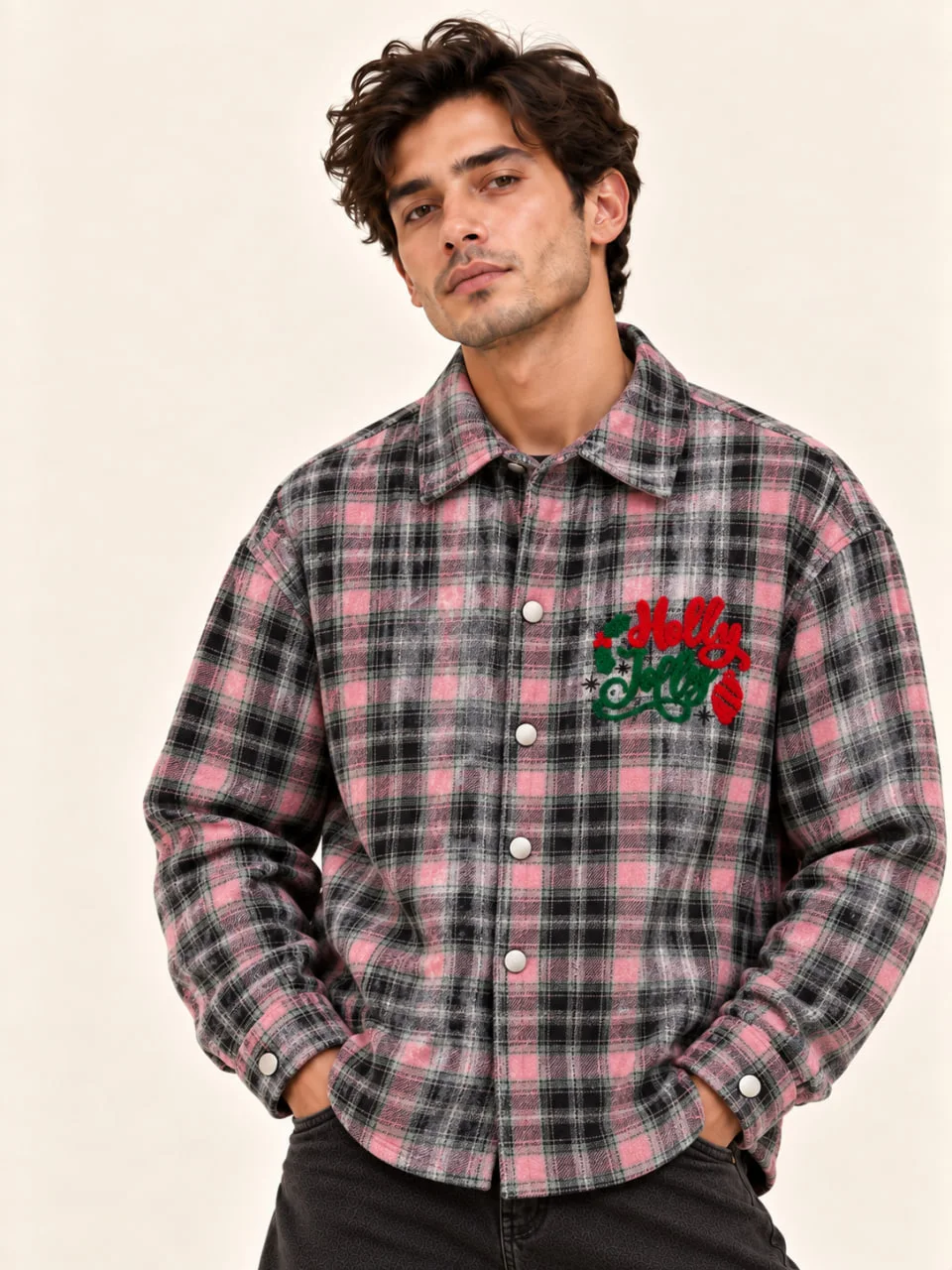 Purple Holly Jolly shirt