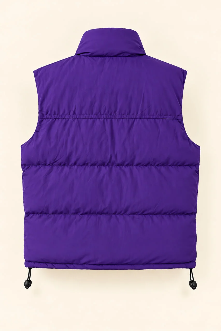 men’s purple padded vest - 4