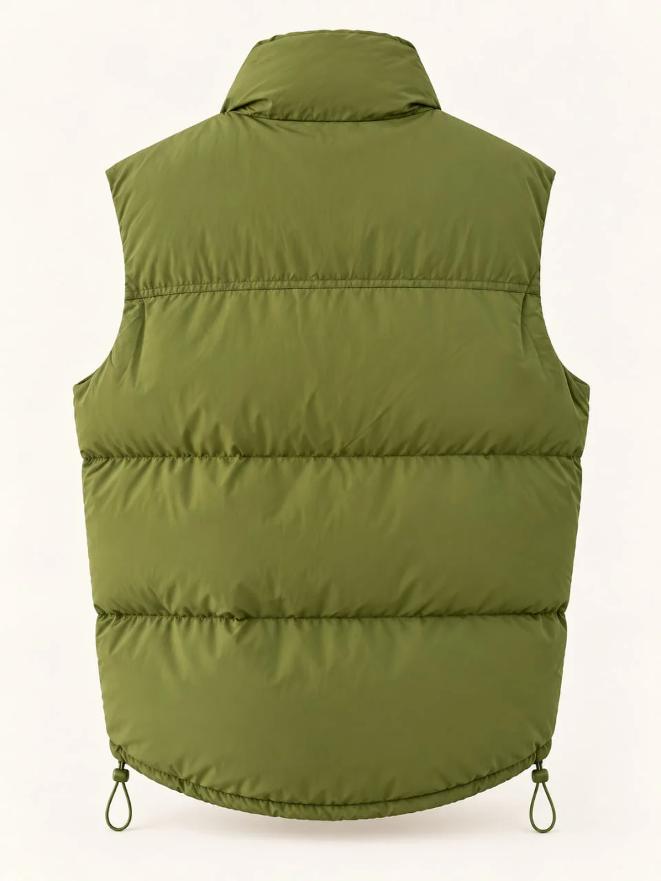 olive green men’s padded vest - 4
