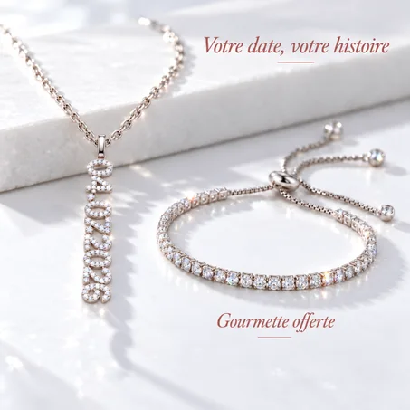 Collier Date de Naissance Pierre de Naissance