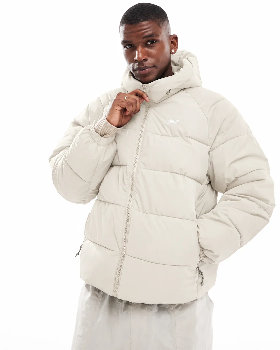 Doudoune Homme Oversize à Capuche – Vert Forêt