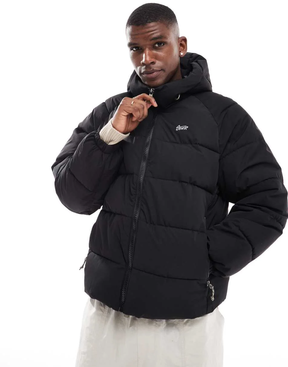Doudoune Homme Oversize à Capuche – Vert Forêt