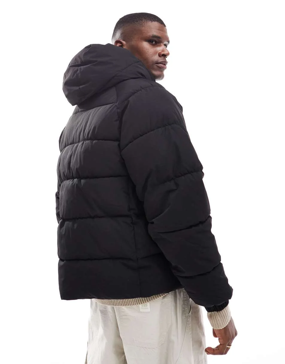 Doudoune Homme Oversize à Capuche – Vert Forêt