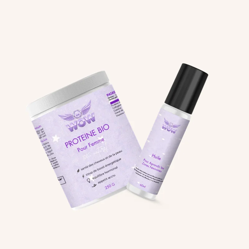 pack proteine poudre & huile feminines