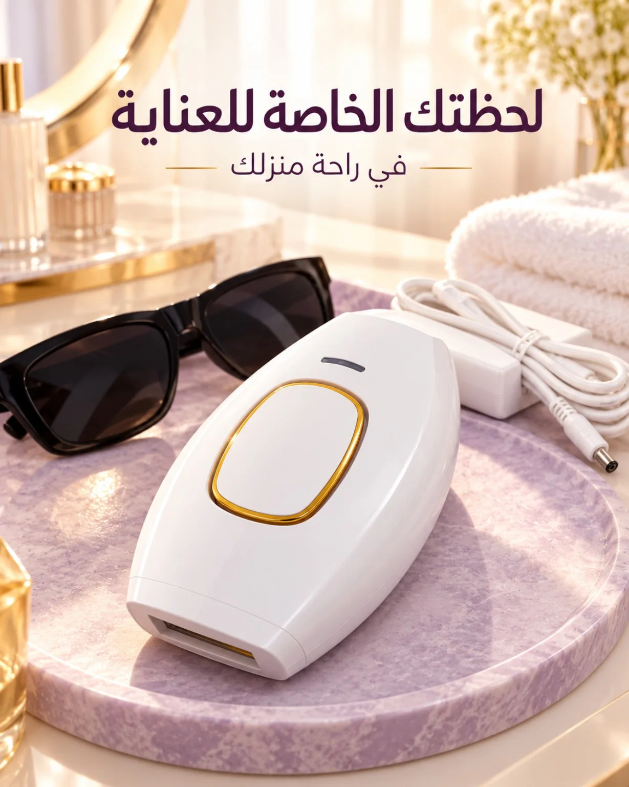 جهاز IPL المنزلي للعناية بإزالة الشعر | Golden Source