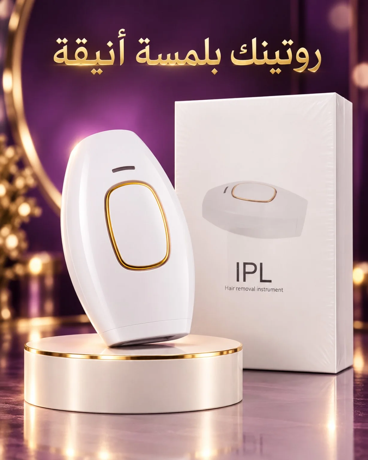 جهاز IPL المنزلي للعناية بإزالة الشعر | Golden Source