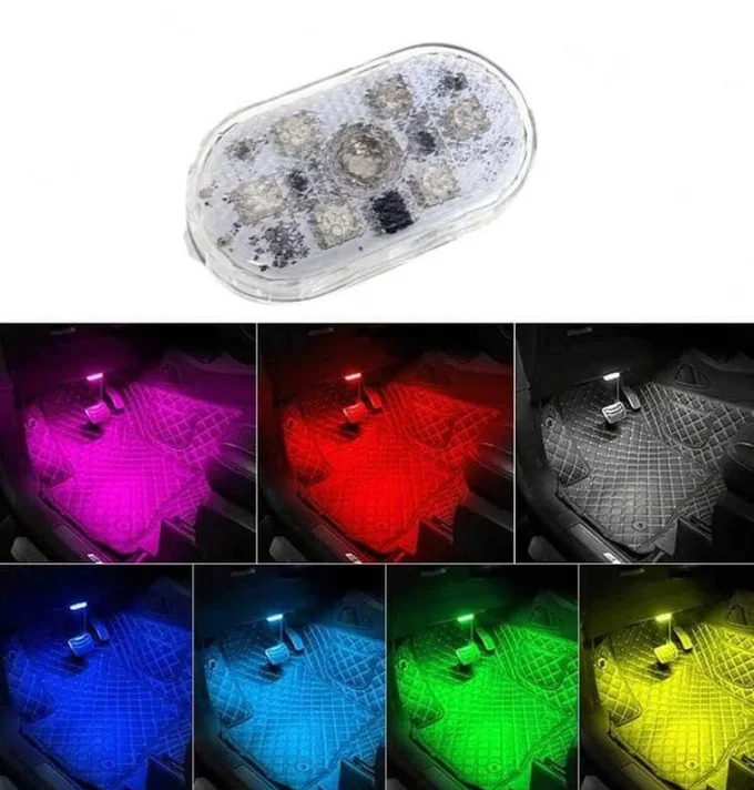 مصباح LED متعدد الألوان – إضاءة 7 ألوان