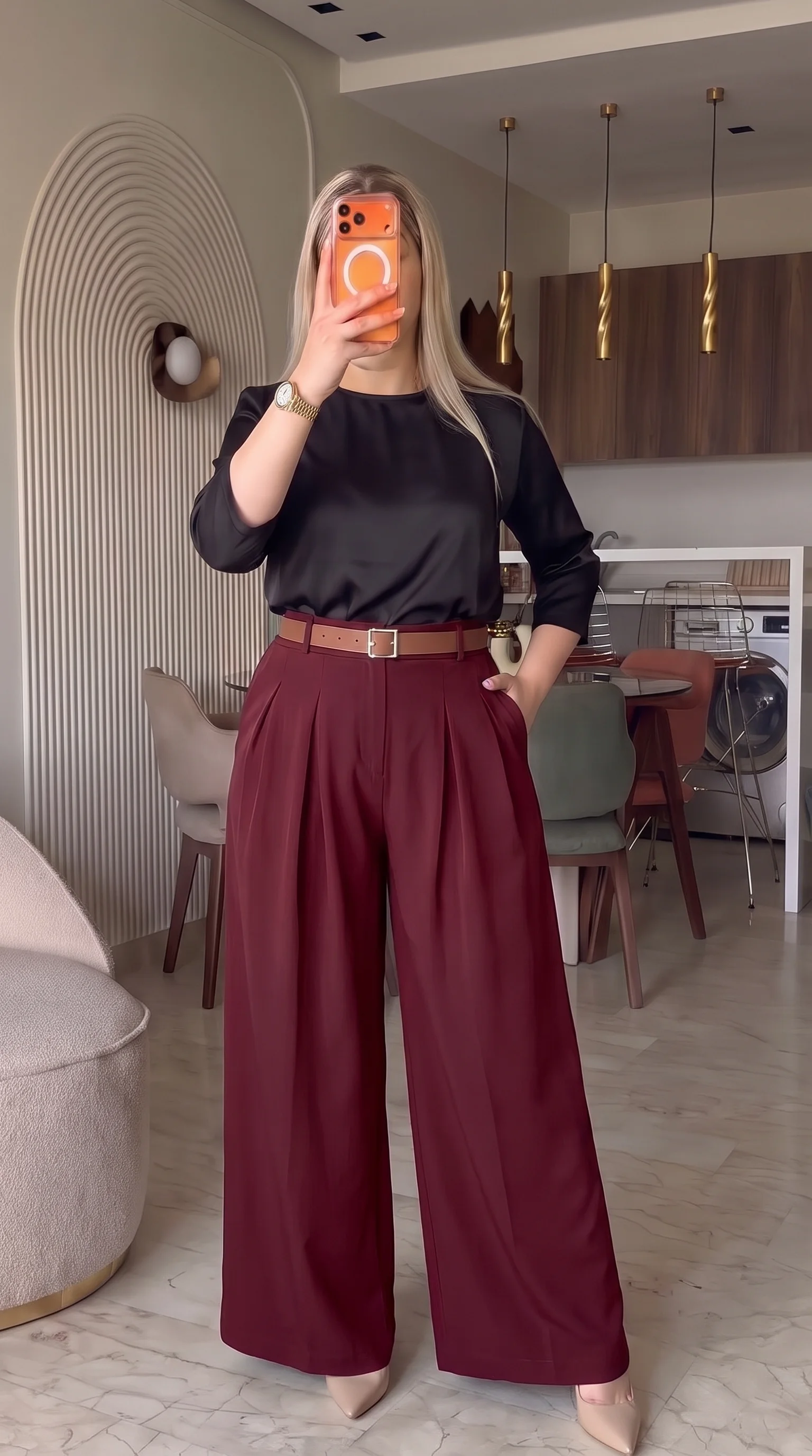 Pantalon Palazzo Élégance