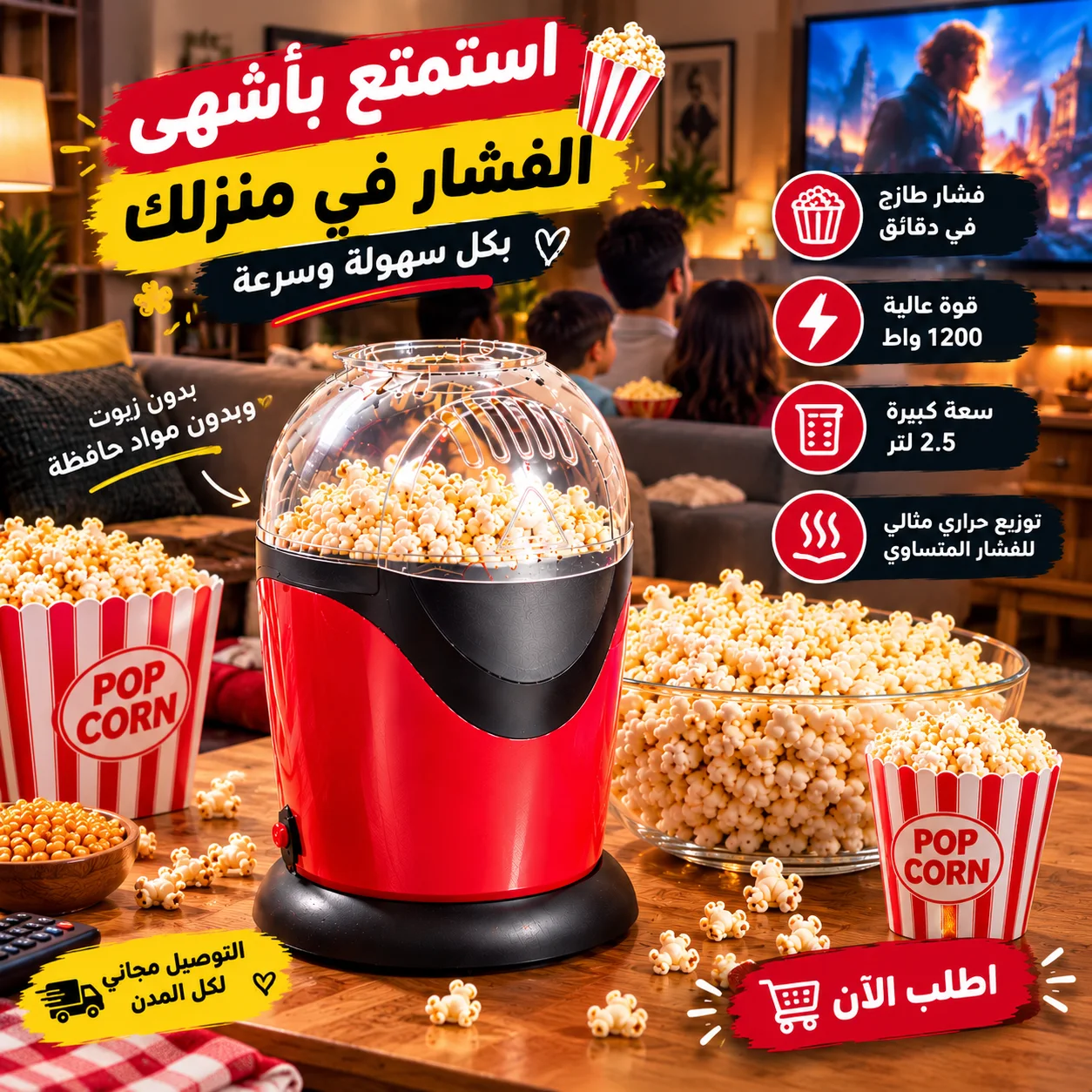 آلة الفشار الأصلية PRO – أجواء السينما في