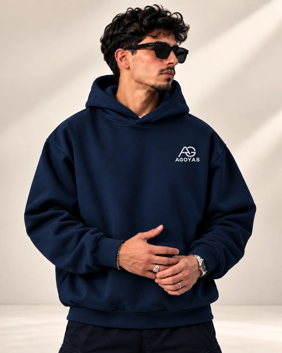 Sweat à capuche AGOYAS — oversize