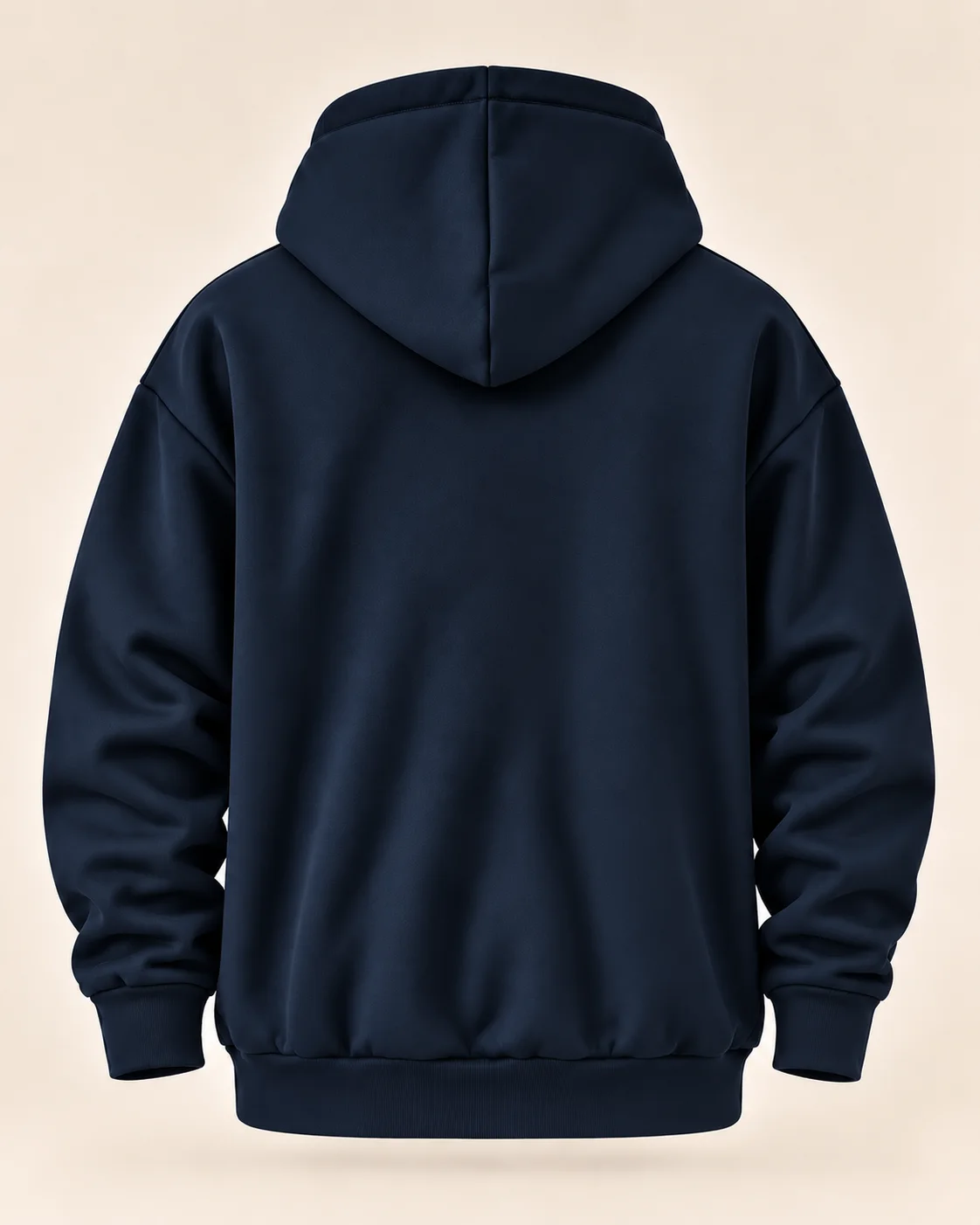 Sweat à capuche AGOYAS Bleu marine foncé — oversize