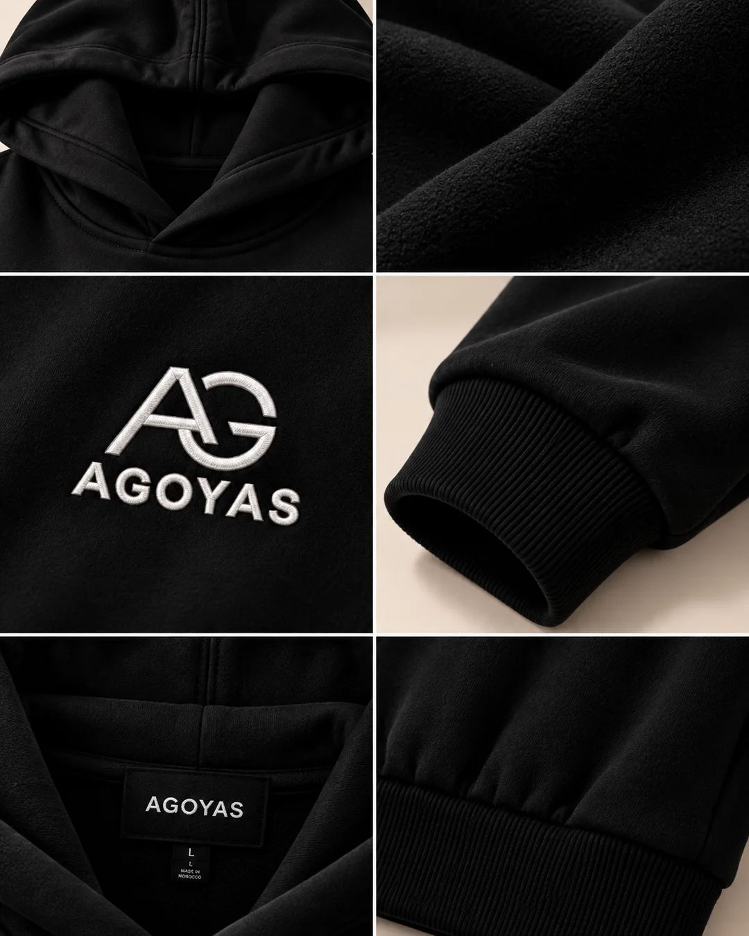 Sweat à capuche AGOYAS — oversize