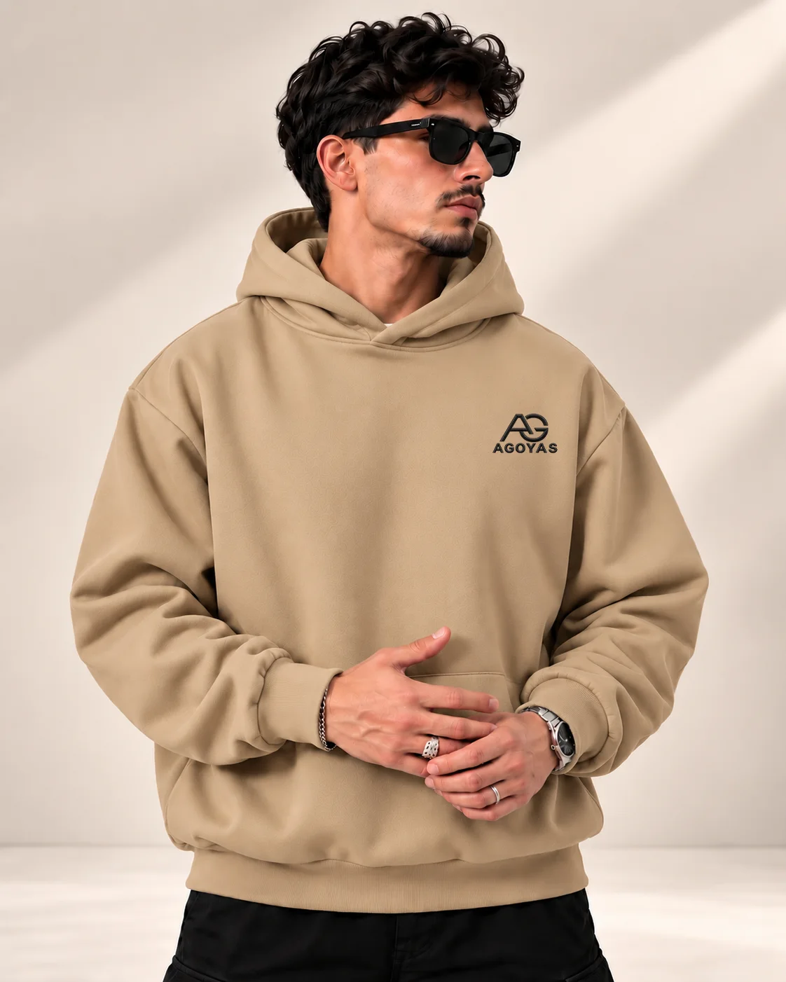 Sweat à capuche AGOYAS — oversize