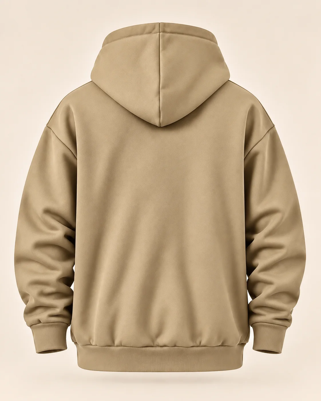 Sweat à capuche AGOYAS Beige/Sable— oversize