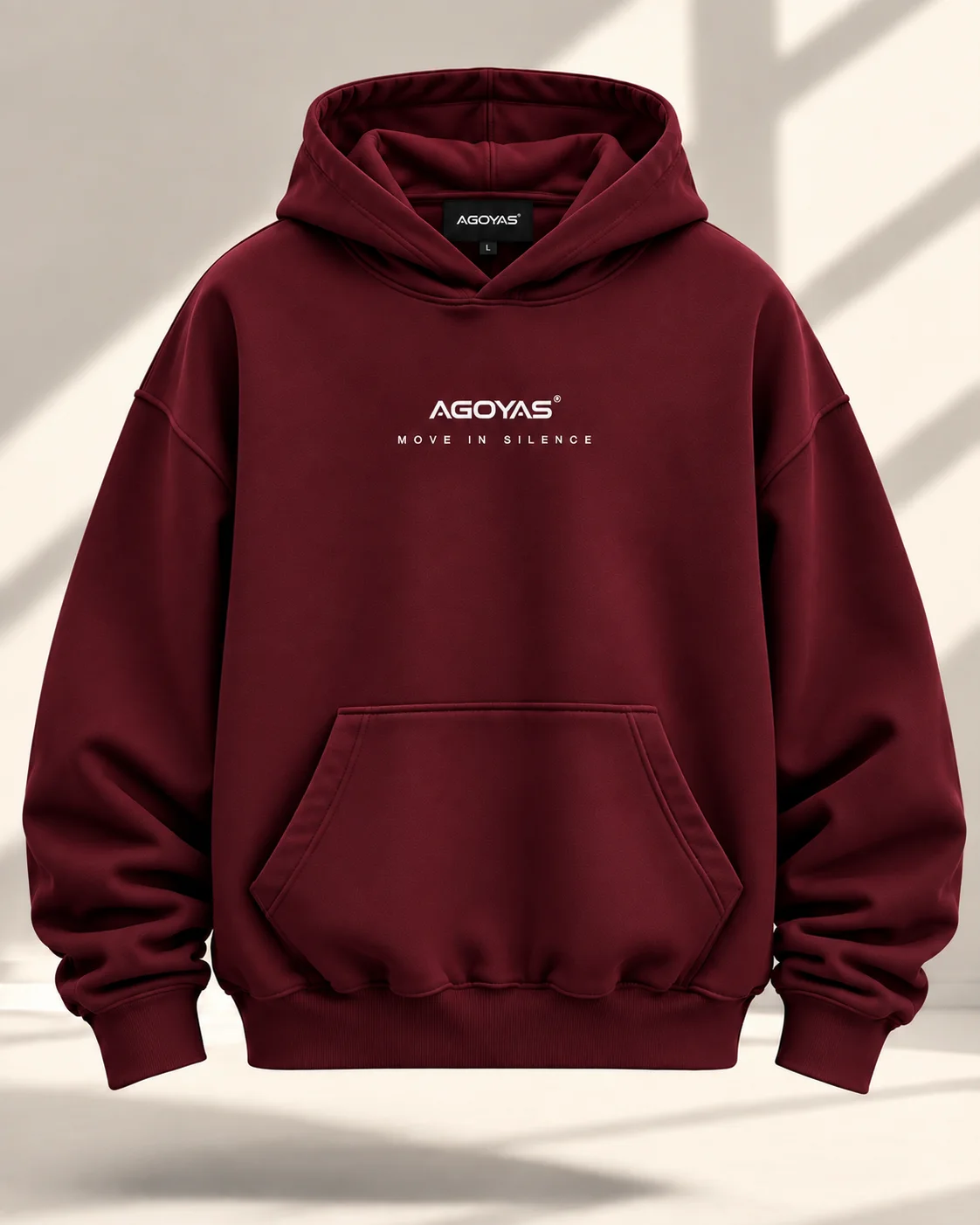 Sweat à capuche AGOYAS Bordeaux — Own Your Presence