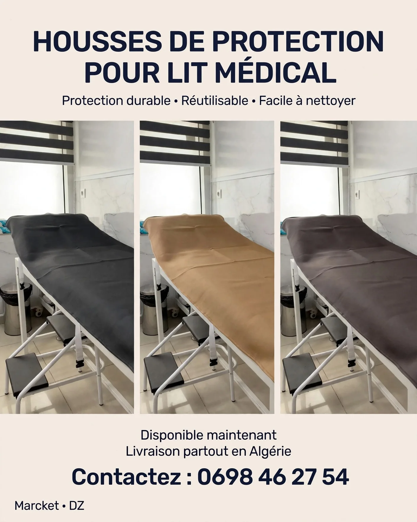 Couvre matelas médical