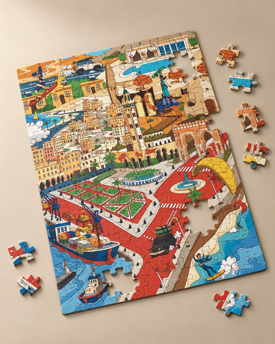 Puzzle 2D - Dakhla Lagoon Vibes
