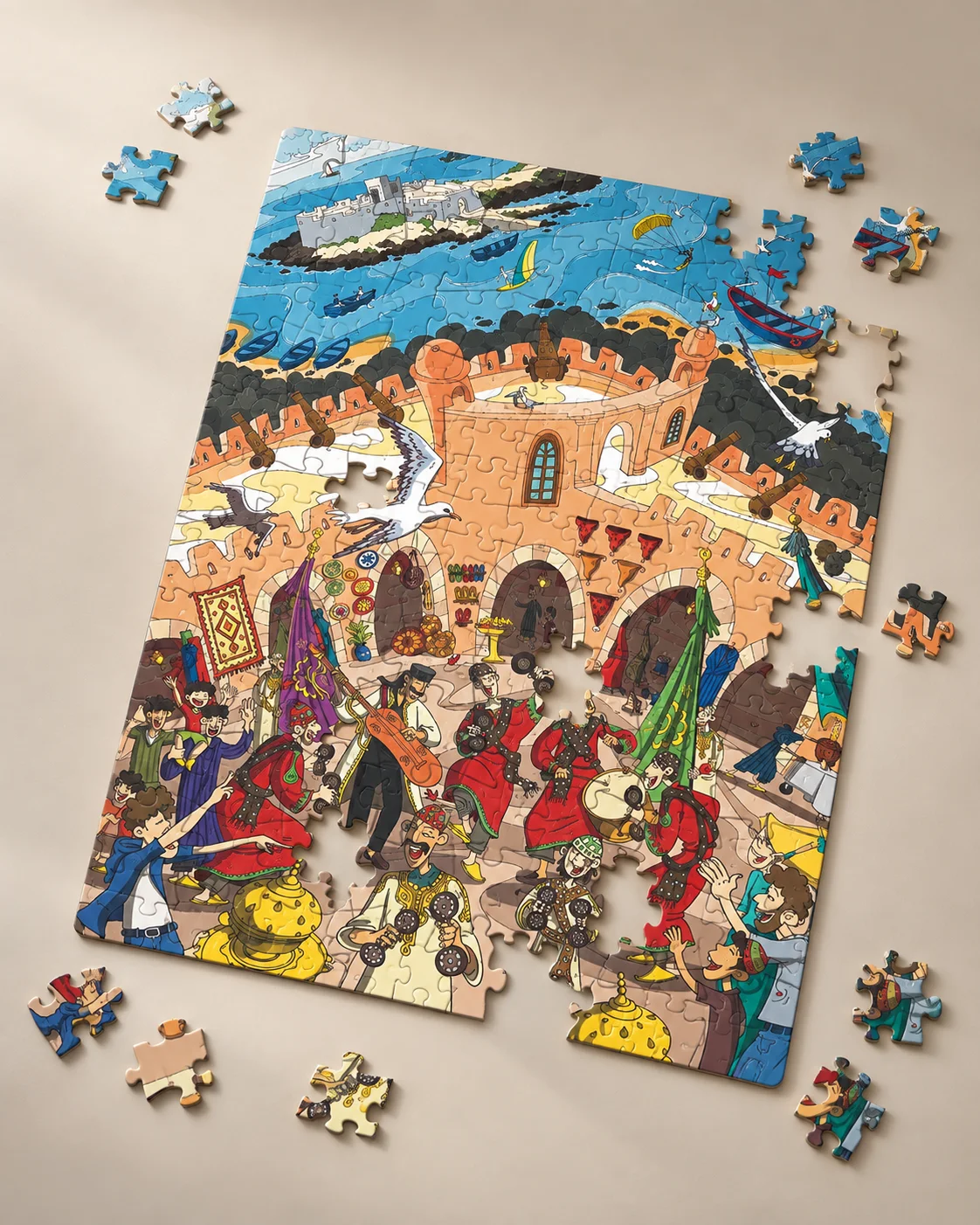 Puzzle 2D - Essaouira City Vibes