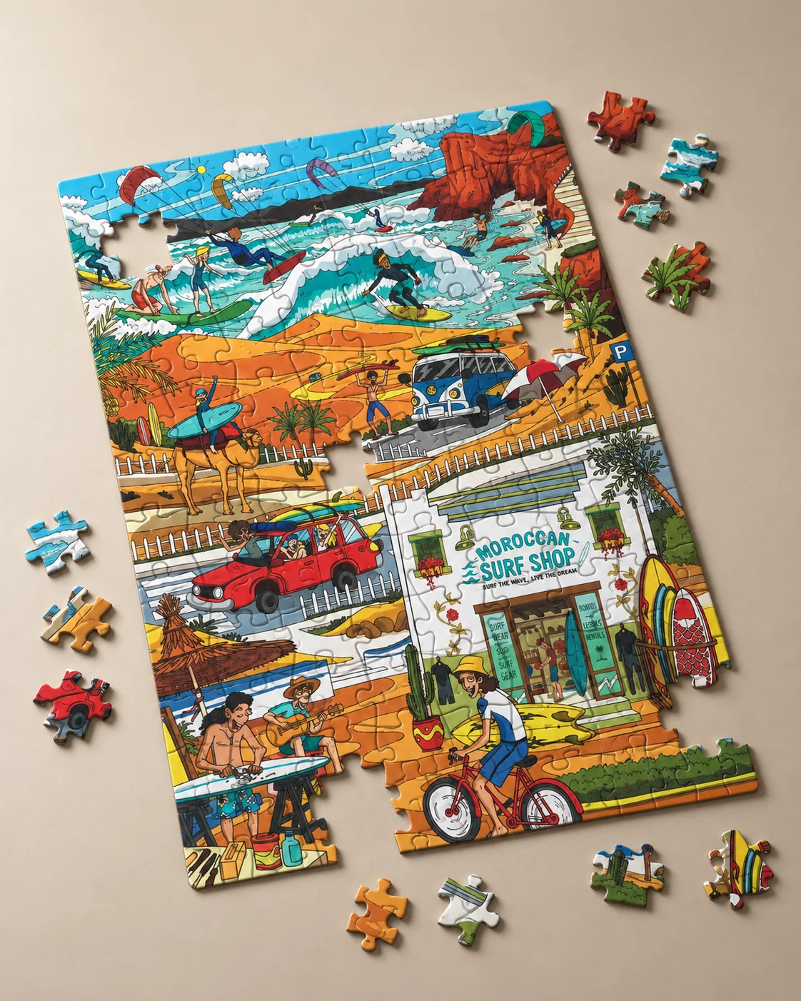 Puzzle 2D - Moroccan Surf