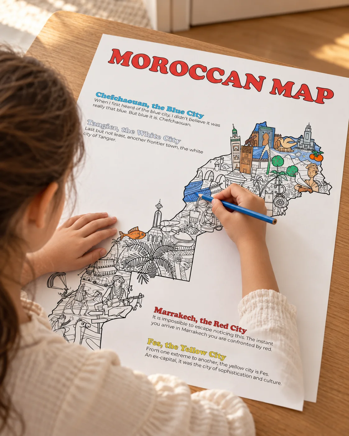 Poster - Carte du Maroc