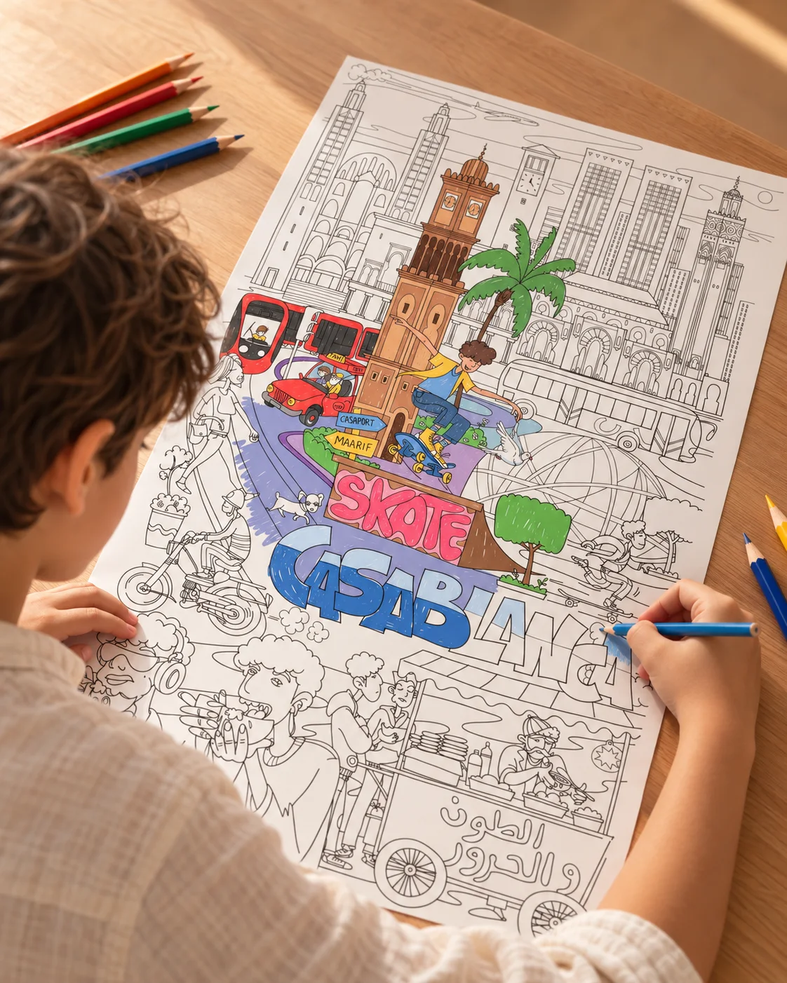 CASABLANCA - Poster XXL Géant de Coloriage