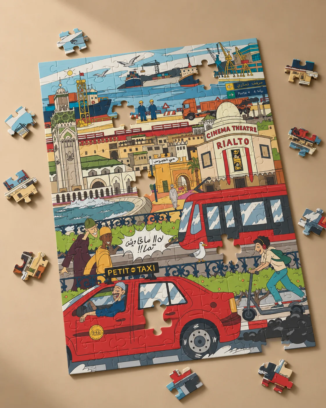 Puzzle 2D - Casablanca City Vibes
