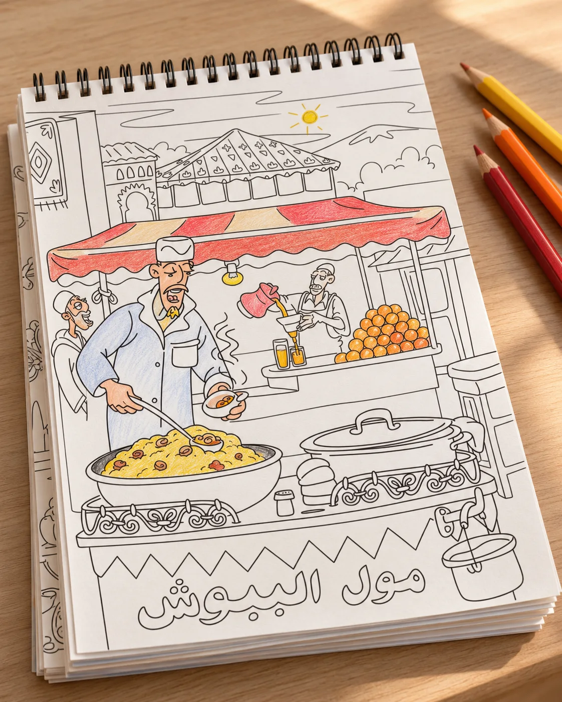 Livre de Coloriage - Moroccan Souk : Heart of the Medina