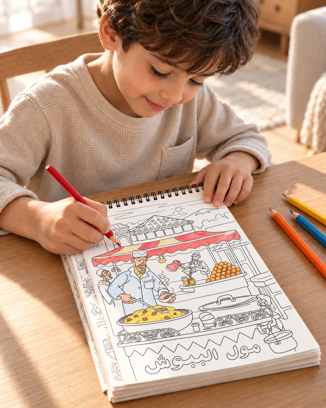 Livre de Coloriage - Moroccan Souk : Heart of the Medina