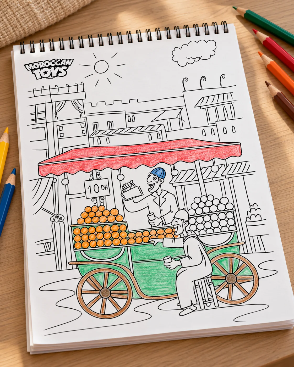 Livre de Coloriage - Jamaa El Fna