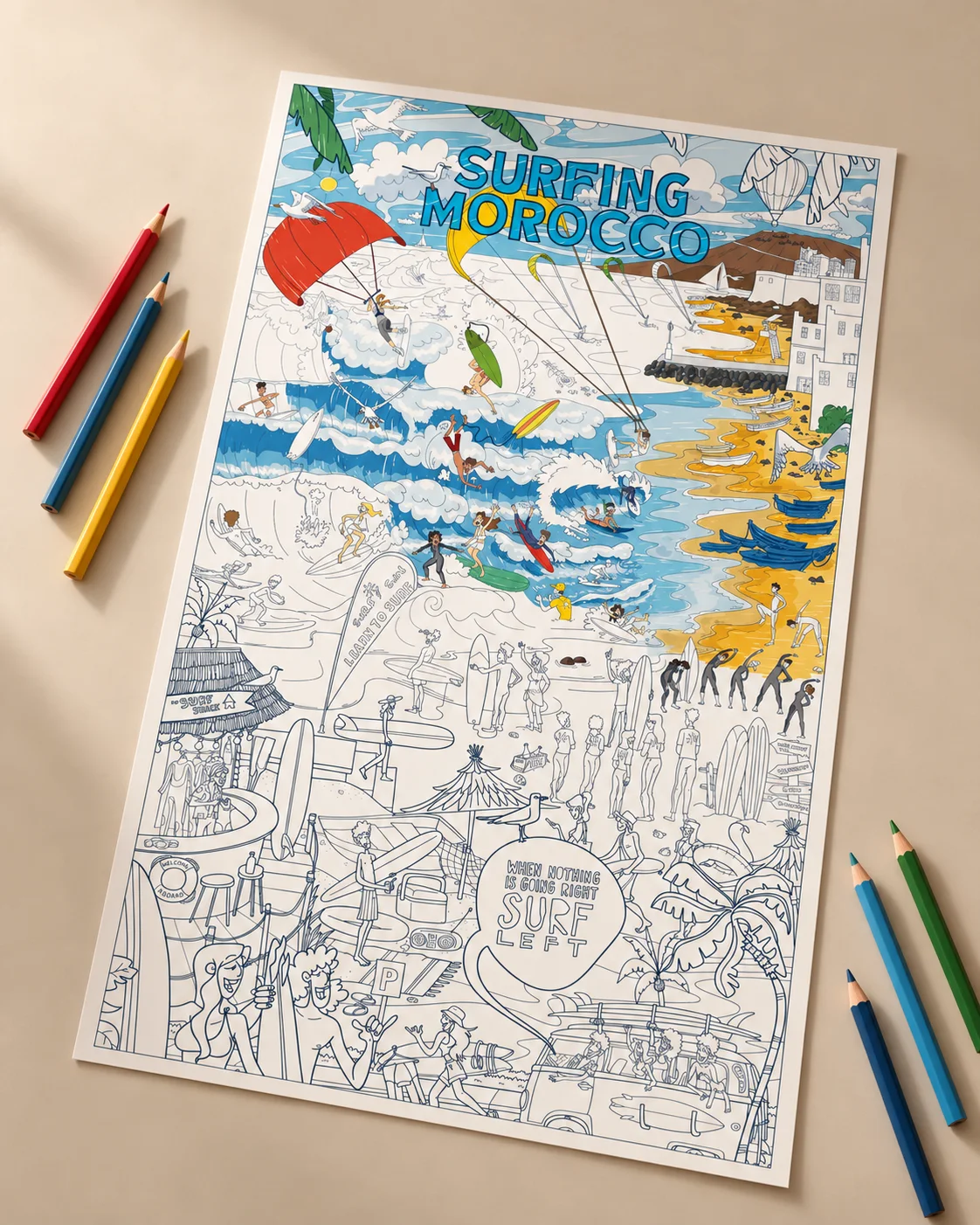 Poster - Surfing Morocco