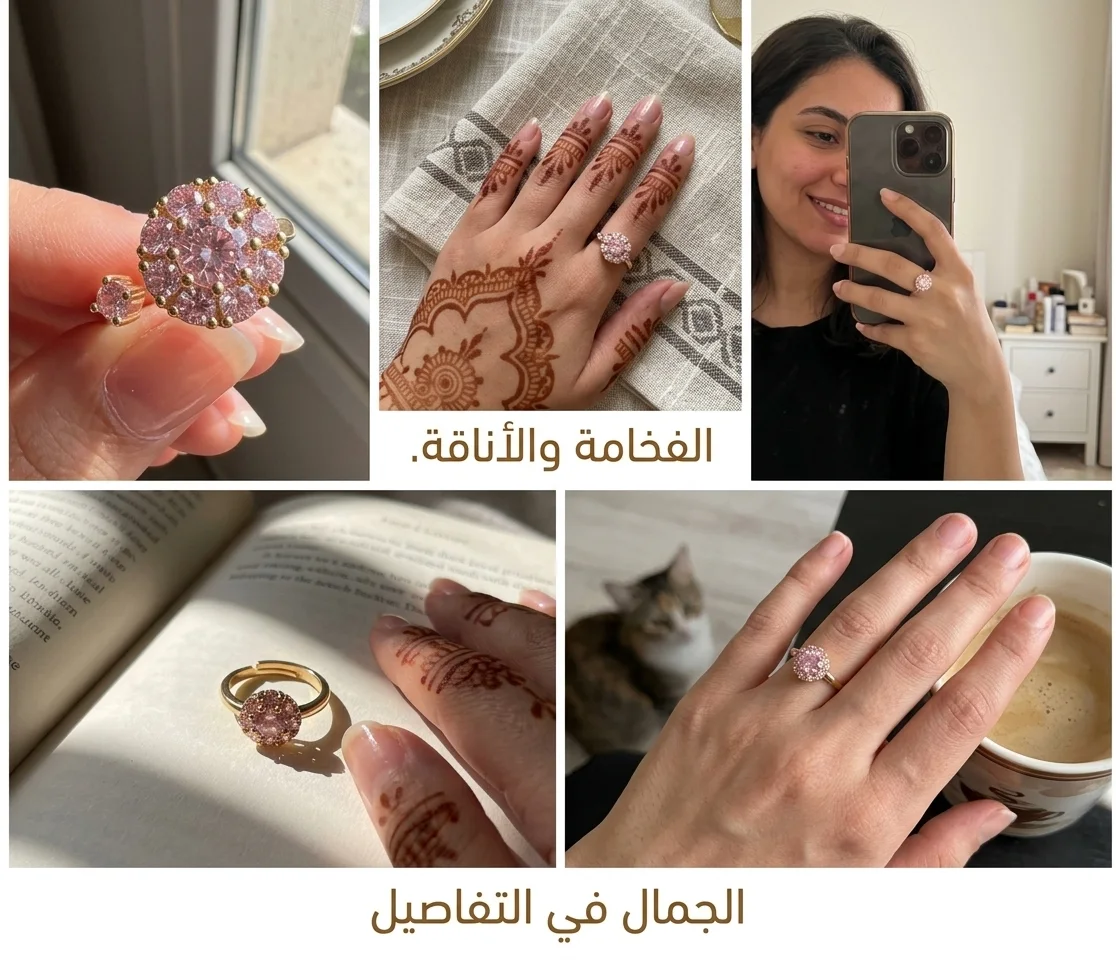 خاتم السكينة الدوار | أنيق ومكافح للتوتر والقلق
