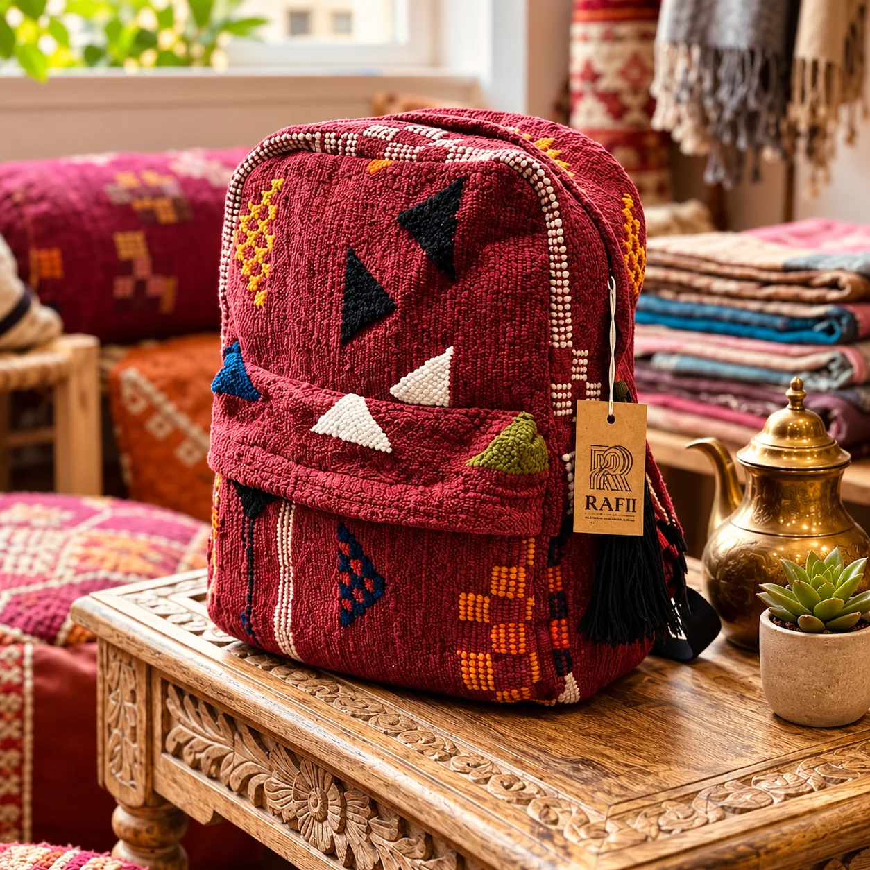 Sac à Dos Artisanal Brodé