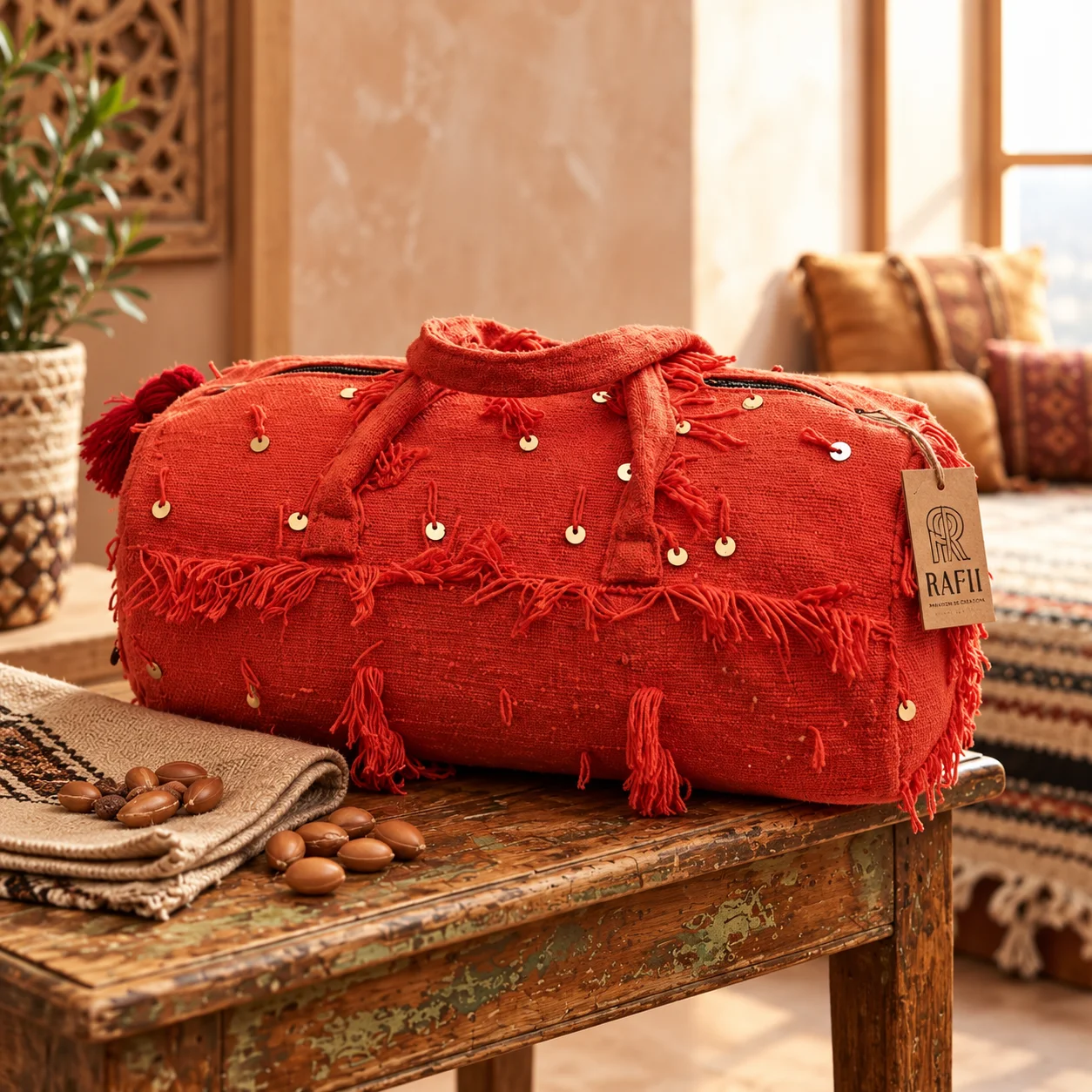 Sac de voyage artisanal
