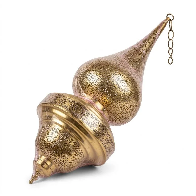 Handmade Moroccan Brass Ceiling Lamp*   Bring the magic of Morocco into your home with this authentic brass pendant light مصباح سقف نحاس مغربي صناعة يدوي (copy)