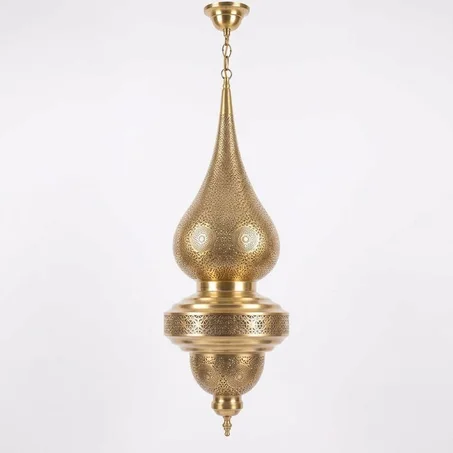 Handmade Moroccan Brass Ceiling Lamp*   Bring the magic of Morocco into your home with this authentic brass pendant light مصباح سقف نحاس مغربي صناعة يدوي (copy)