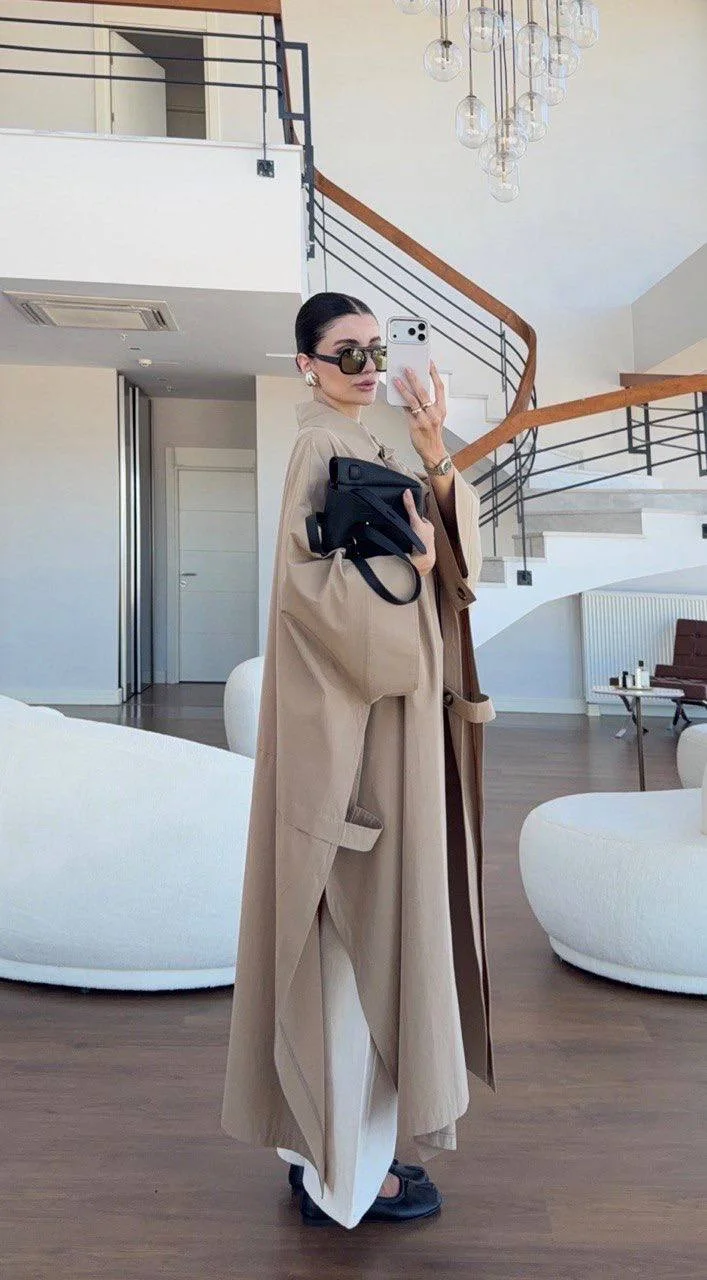 Trench Coat Longue Oversize