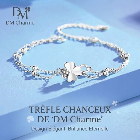 Bracelet Trèfle Chanceux Anti-Oxydation - DM Charme