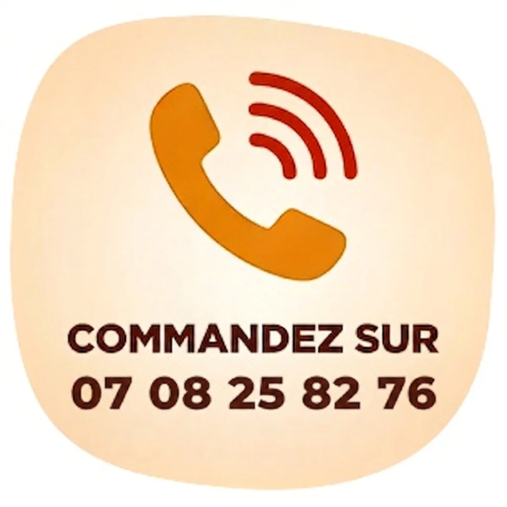  Commande via WhatsApp Disponible