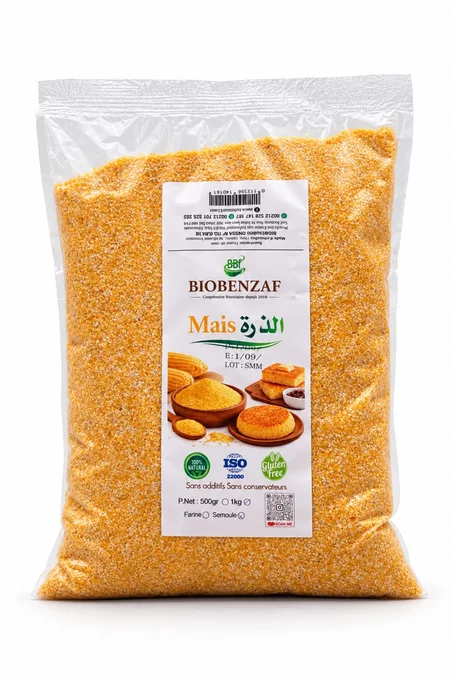 Couscous mais sans gluten - كسكس الذرة